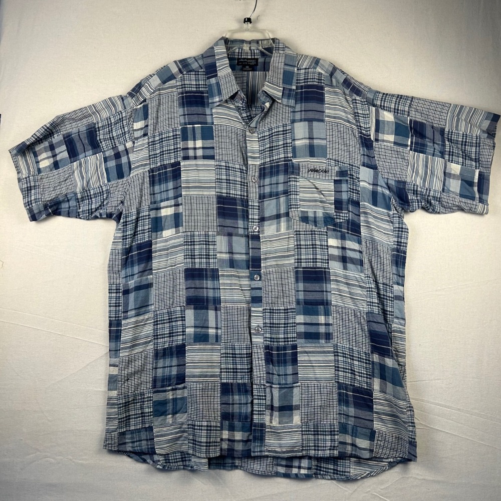 Pelle Pelle Marc Buchanan Vintage Plaid Shirt men's 3XL 100% cotton Y2K Lot 0078